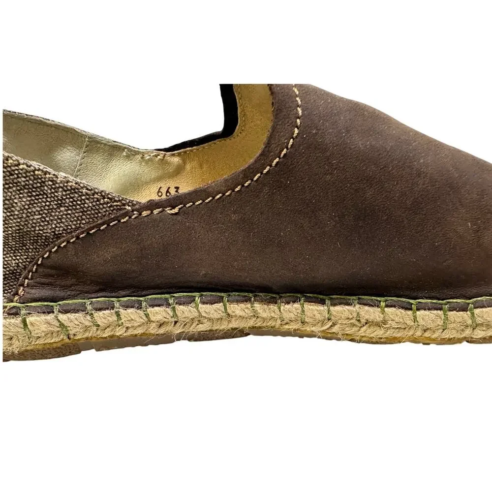 El Naturalista Spain N663 Men's Campos Brown Leather/Canvas Slip On 9.5 US/43 EU